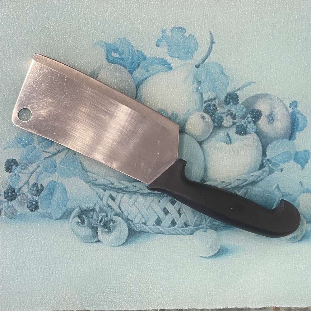 Stainless Steel Heavy Duty Kitchen Cleaver Knife Black 6